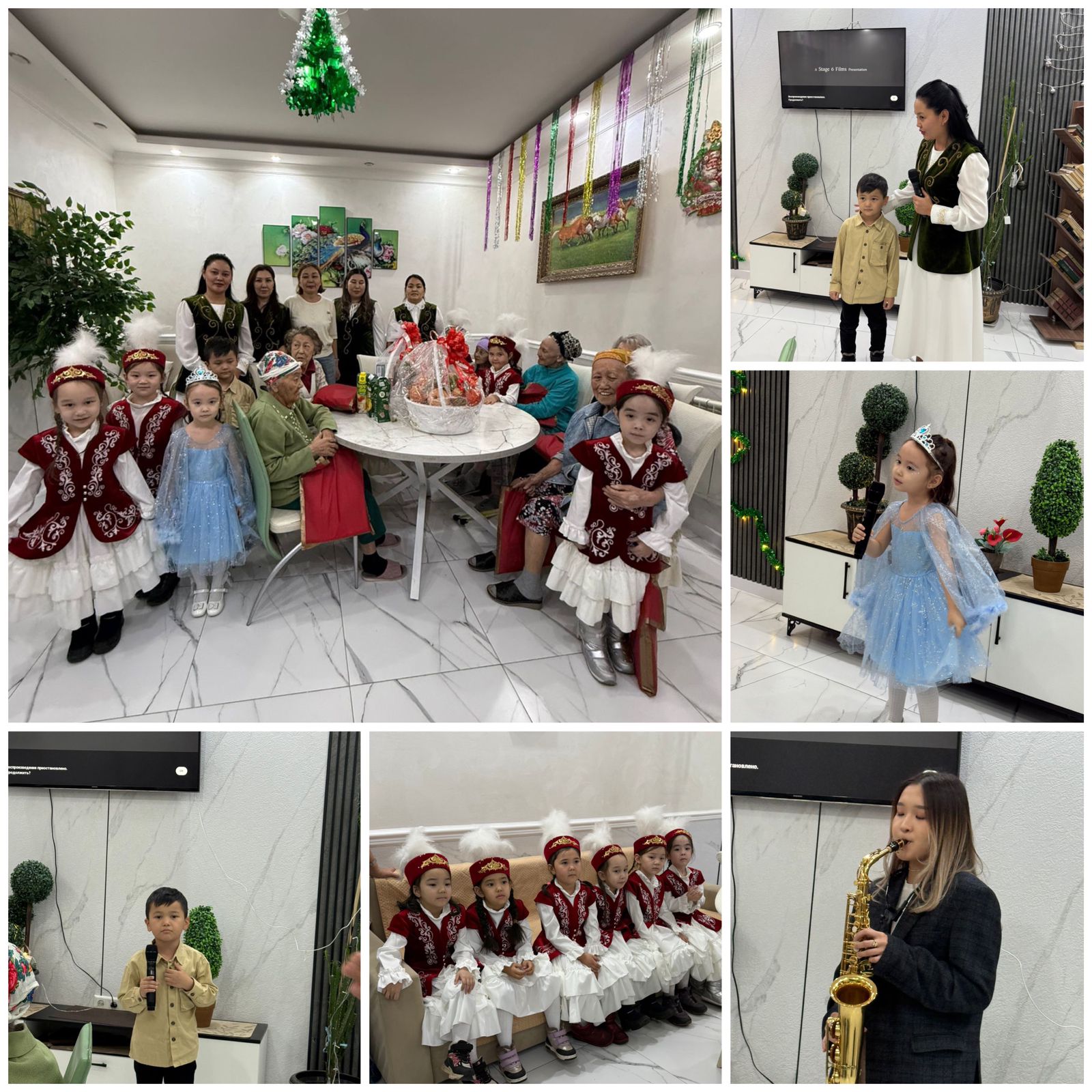 КМҚК «№92 бөбекжай-балабақшасы» «Тілек шыршасы» қайырымдылық акциясы аясында ТОО «Сенім-Қамқор» қарттар үйіне барып қайтты.